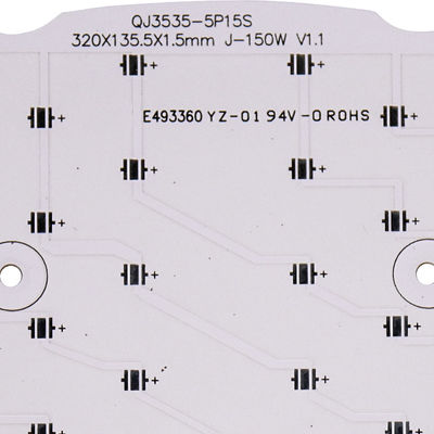 Silkscreen noir blanc de carte PCB de bande en aluminium simple du côté 94V0 LED