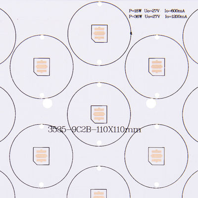 Carte en aluminium dégrossie par double de carte PCB de la carte PCB 5W d'ODM DIY d'OEM