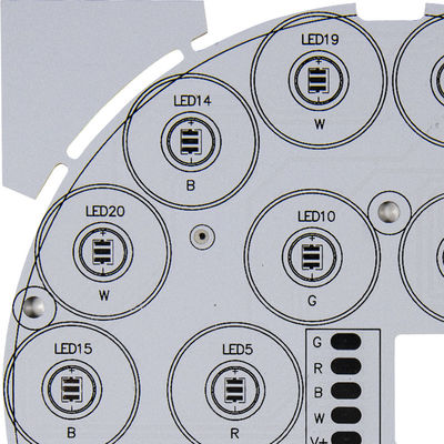 couche diélectrique basse en aluminium de panneau de carte PCB de lumière de 12w 18w 24w 100W LED