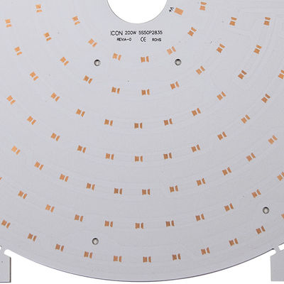 Panneau minimum 24w de carte PCB de l'épaisseur 25um LED d'en cuivre de PTH autour de panneau de LED