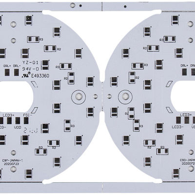 Carte PCB en aluminium légère de base d'Assemblée de carte d'ODM LED d'OEM