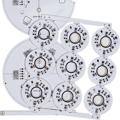 Masque blanc de soudure PCBs à simple face en aluminium SMT pour l'éclairage de LED