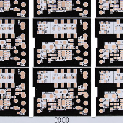 Silkscreen de noir d'OEM de panneau de carte PCB d'en cuivre de Downlight 25um de lampe de mur de LED